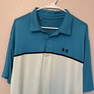 Under Armour Playoff Polo Shirt Mens XL Extra Large Multicolor Short Sleeve Golf